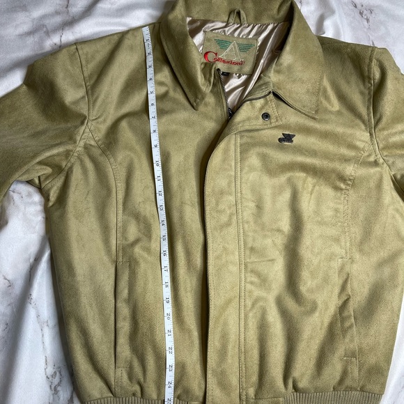Vintage A Collezioni Brown Faux Suede Jacket Men's Size XLARGE - Picture 9 of 16